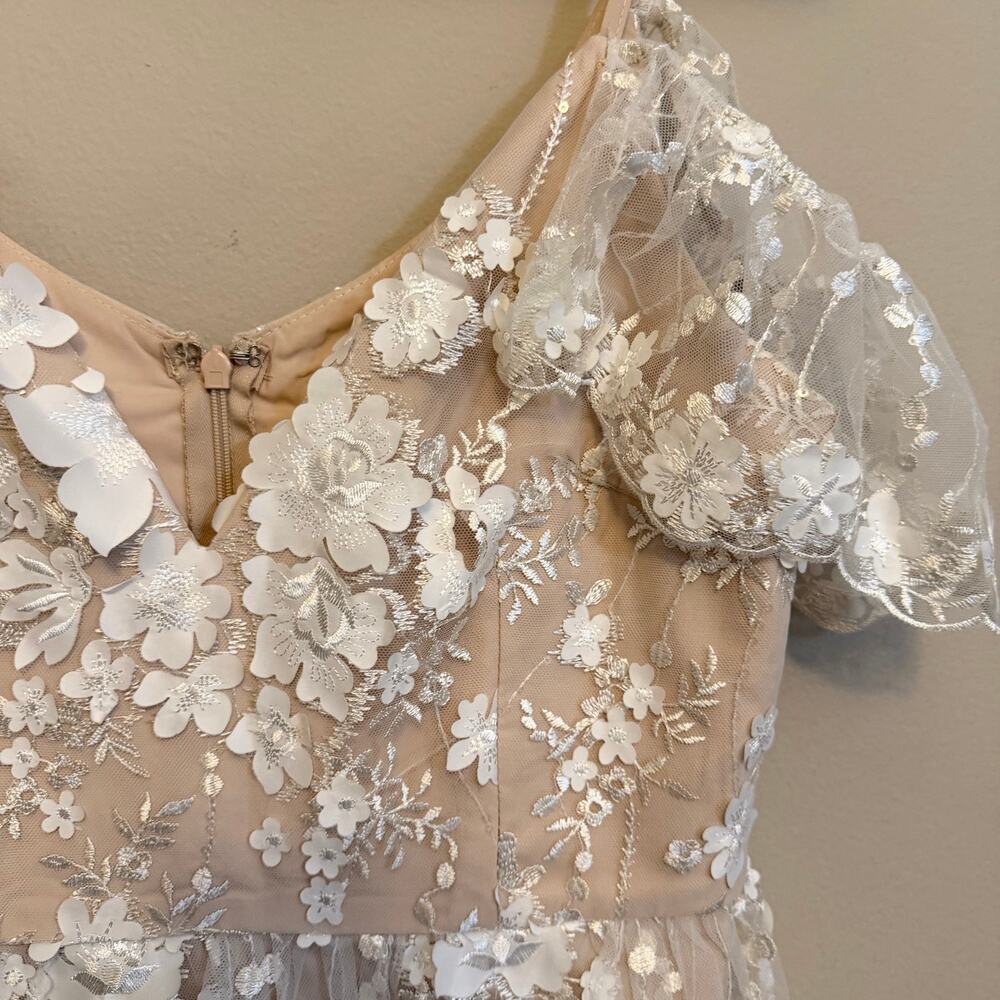 Piccola Bella Southampton Gown S/M White Whimsy Lace Wedding Bridal Bridesmaids - Picture 7 of 11